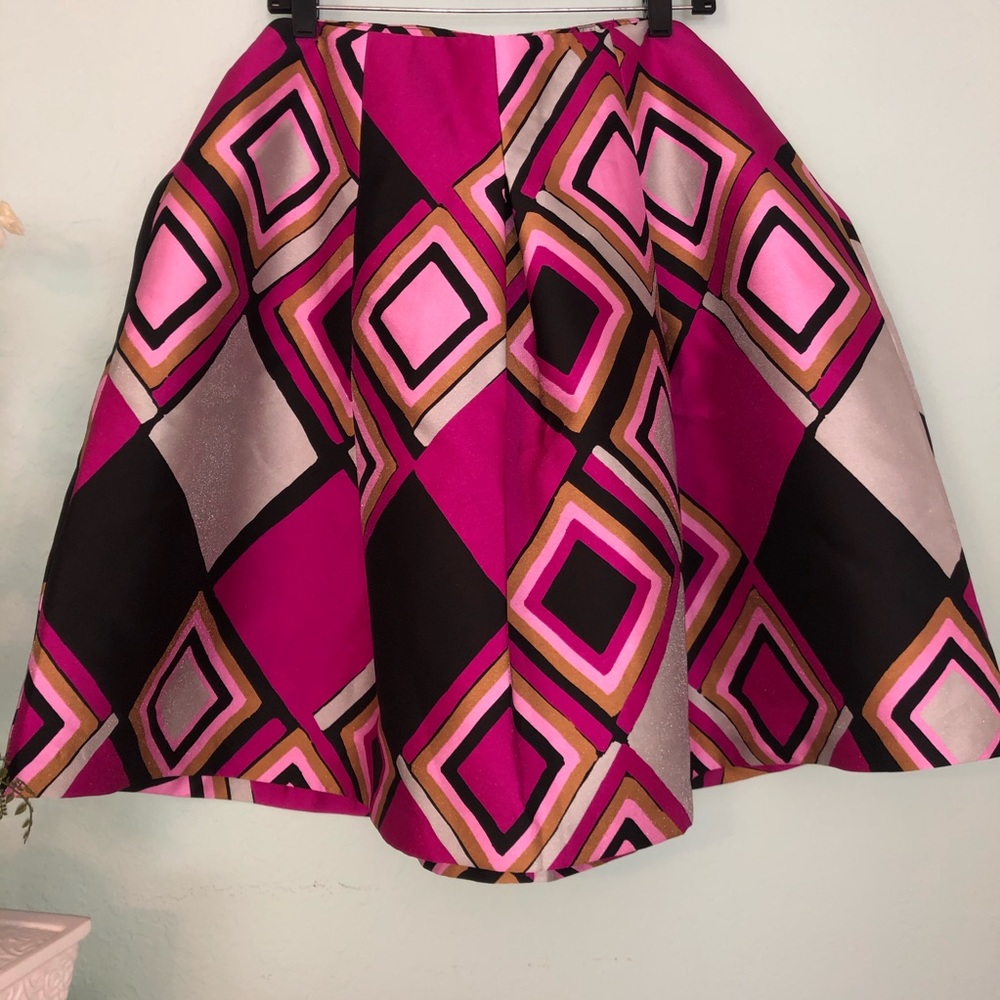 Lane Bryant A-Line Geometric Skirt 18